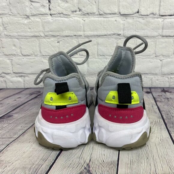 Nike Women Shoes Size 6Y (7.5) BQ4002 004 React Presto Running Grey Black White - Picture 4 of 10